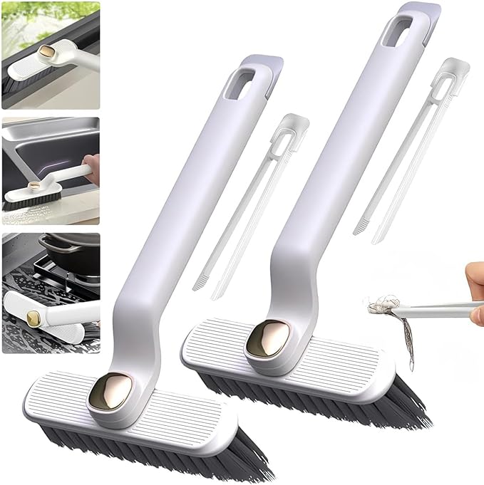 Multi-Function Rotating Crevice Cleaning Brush, 360° Deep | Ideal for Home, Kitchen & Bathroom