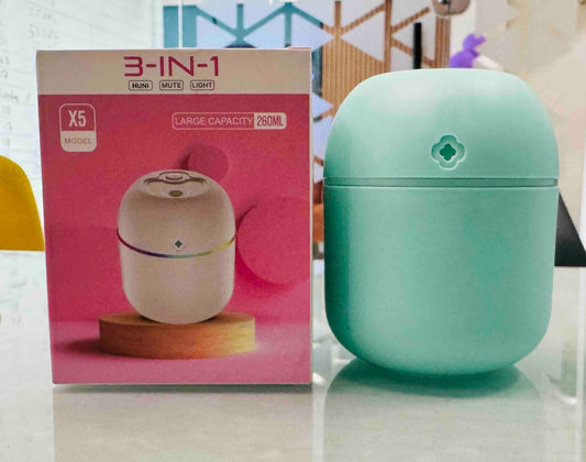 USB Portable Air Humidifier | 3-in-1 Humidifier, Mute & Light