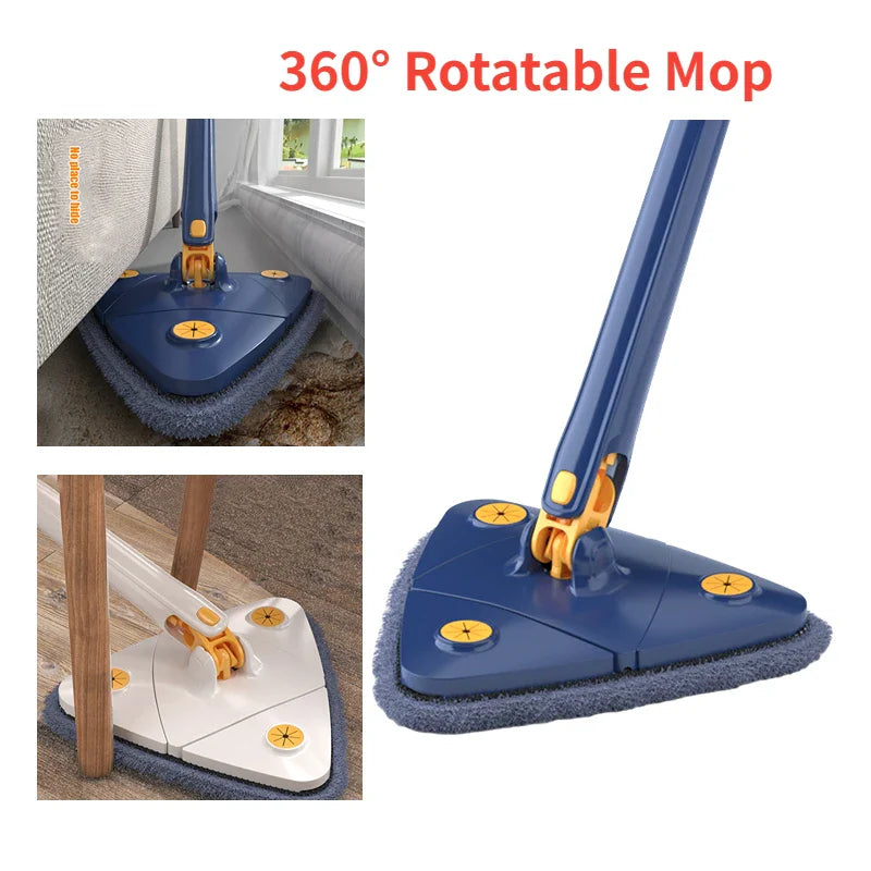 360 Twist Rotatable Mop | X-type Window Glass Toilet Bathroom Floor Household Cleaning Ceiling Dusting