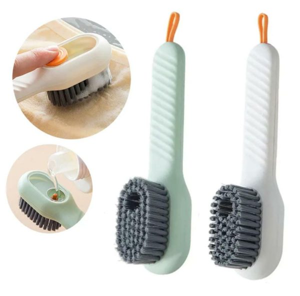 Shoe Brush with Liquid Dispensing – Multi-Purpose Cleaning Tool Smart Cleaning Brush