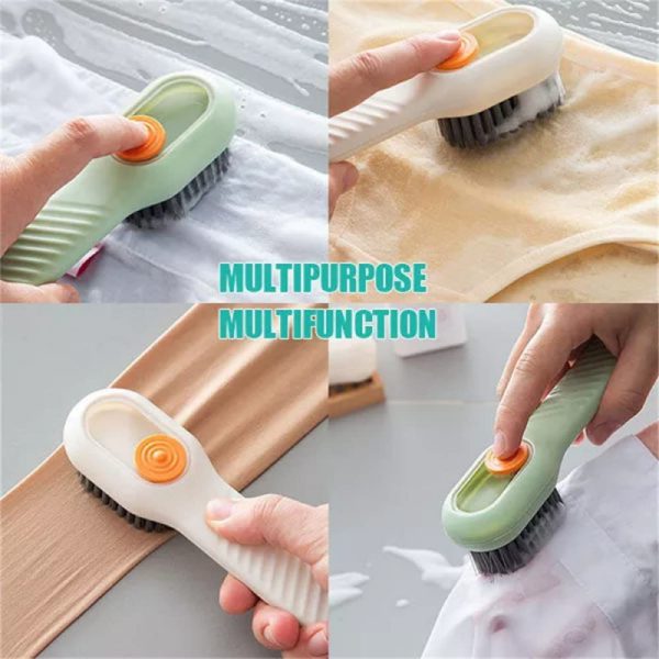 Shoe Brush with Liquid Dispensing – Multi-Purpose Cleaning Tool Smart Cleaning Brush